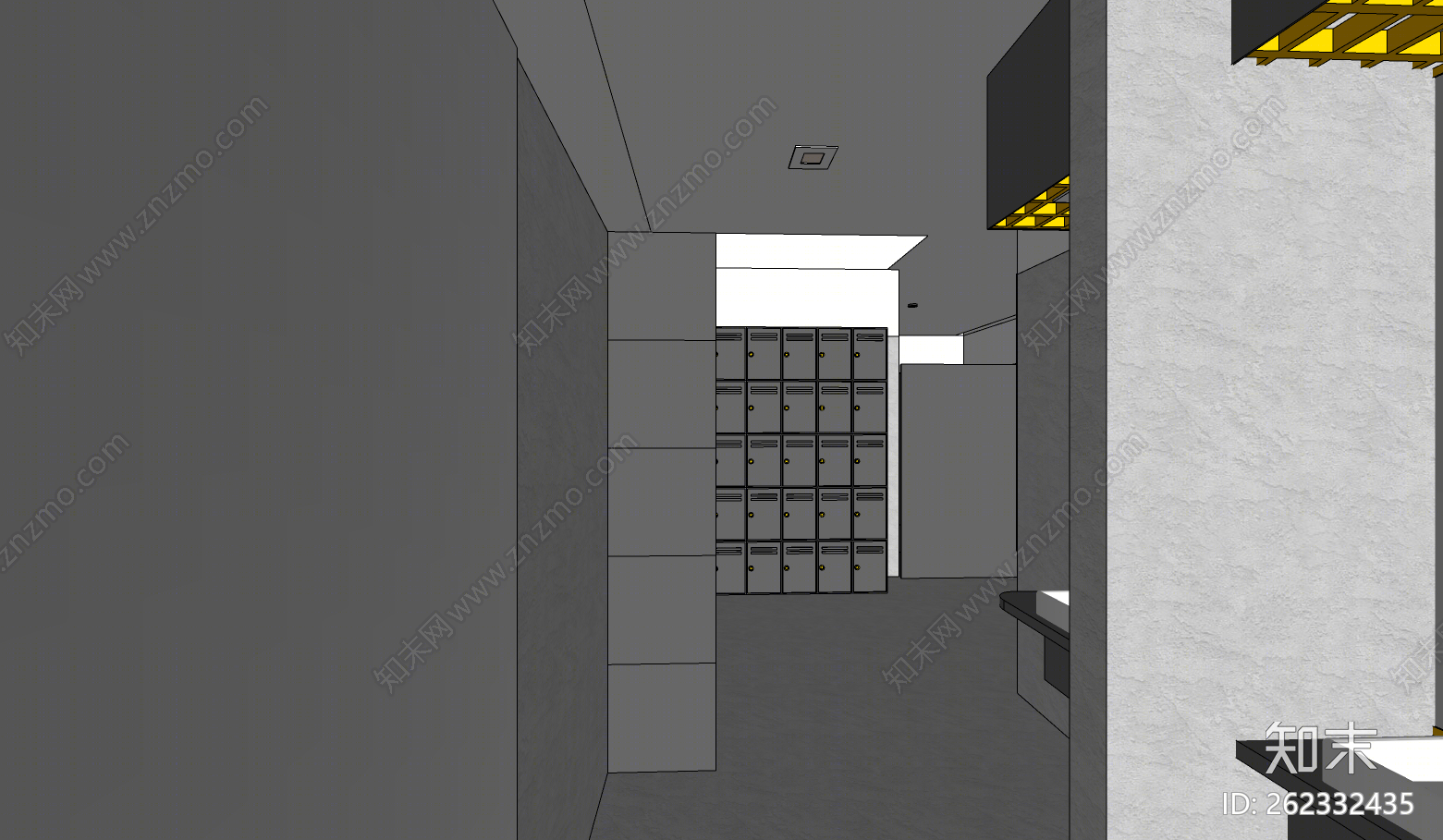 现代风格体育馆SU模型下载【ID:262332435】