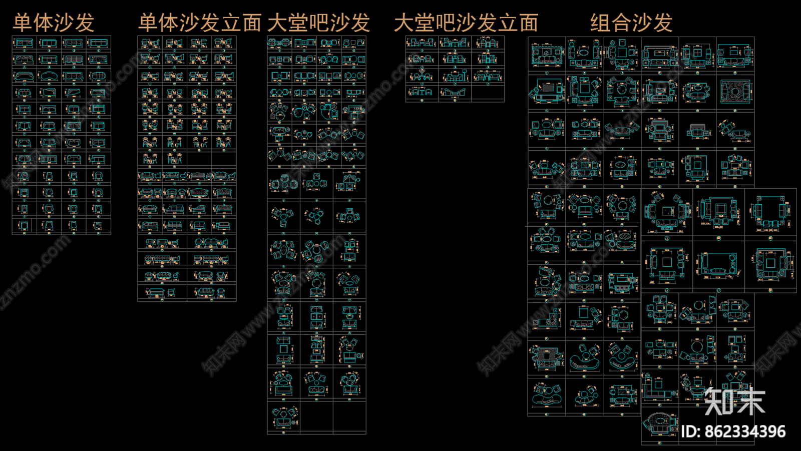 CAD工装图库cad施工图下载【ID:862334396】