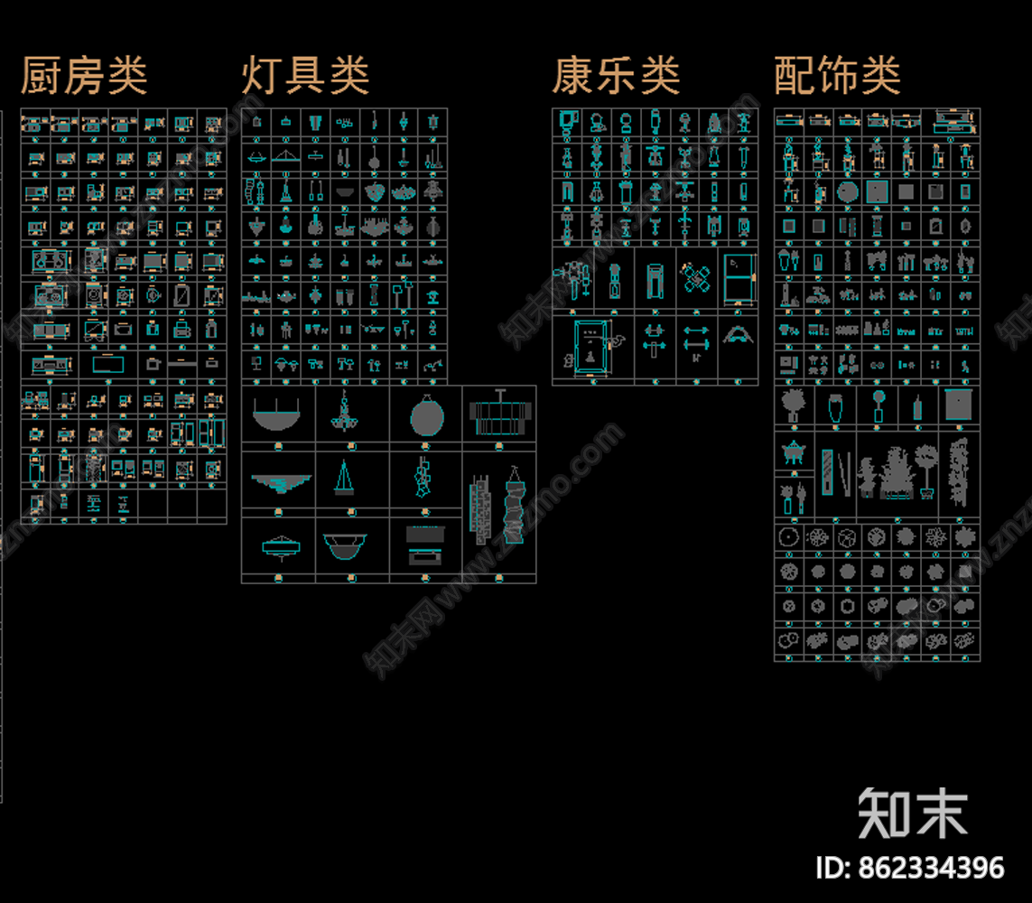 CAD工装图库cad施工图下载【ID:862334396】