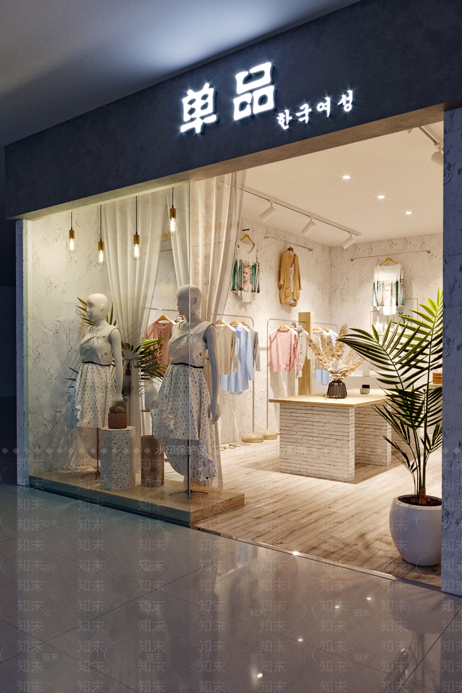 北欧服装店3D模型下载【ID:562417419】