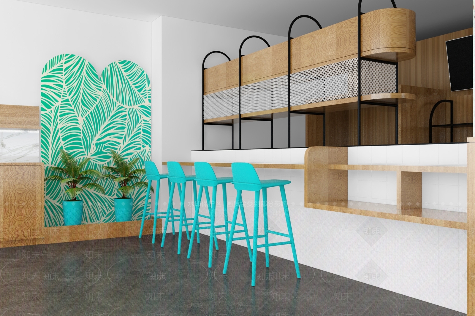 北欧奶茶店面3D模型下载【ID:362456851】