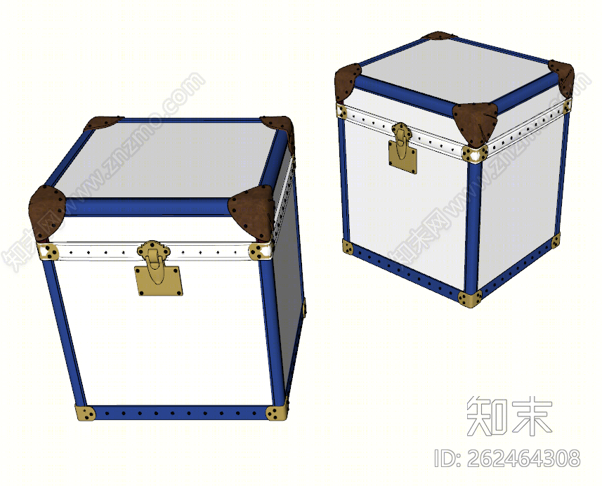 现代风格箱子SU模型下载【ID:262464308】