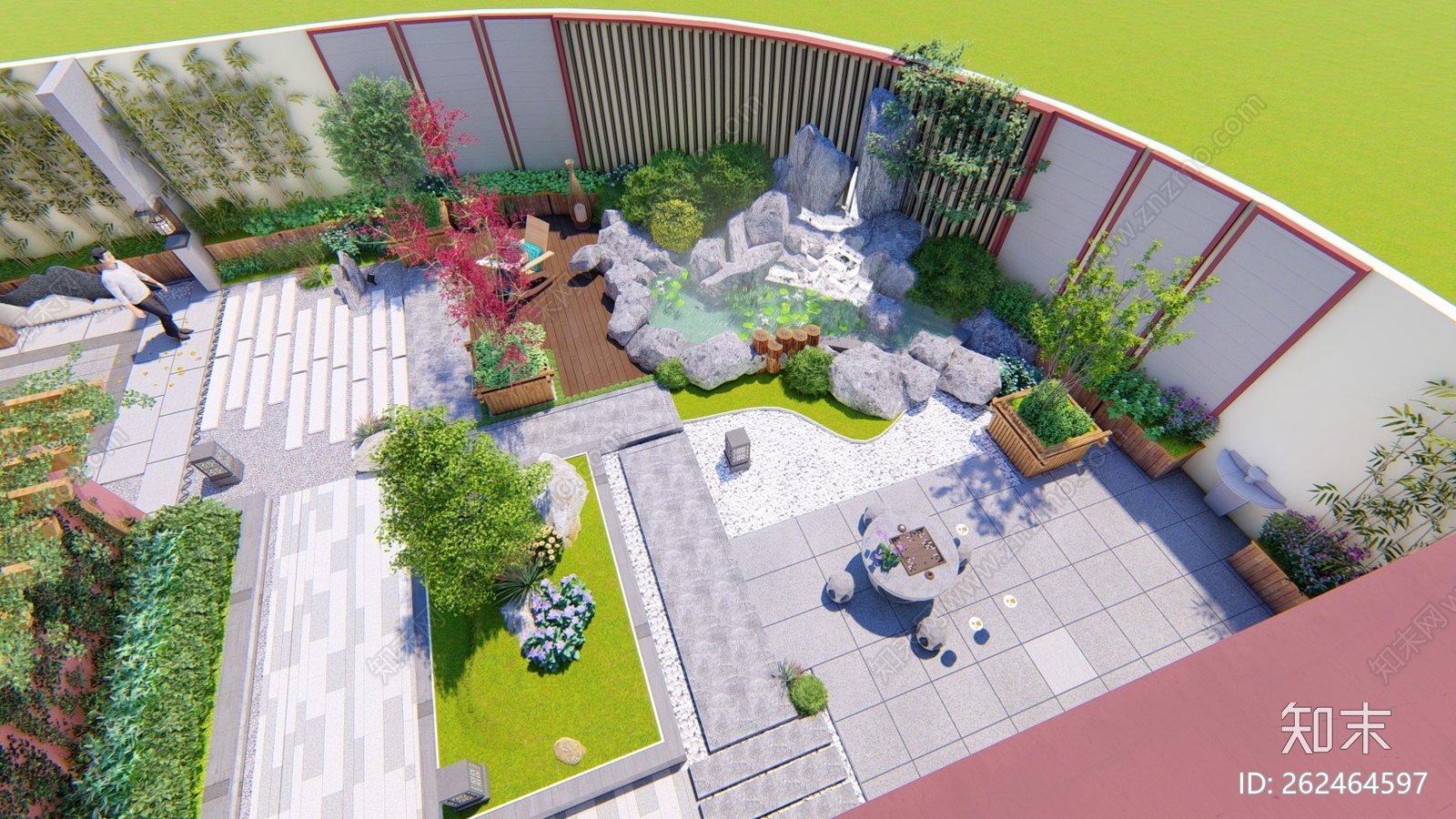 别墅花园施工图下载【ID:262464597】
