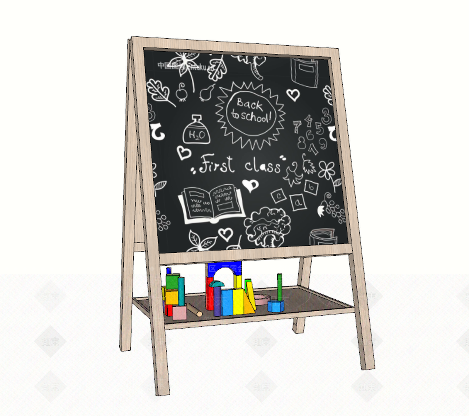 北欧展示用品SU模型草图