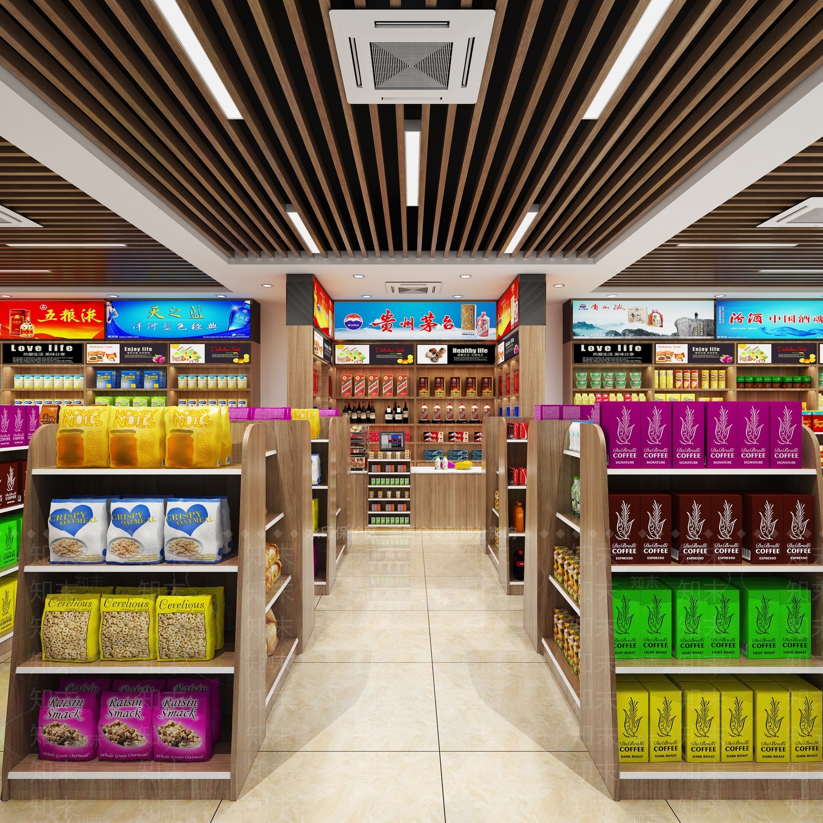 现代生活便利超市3D模型下载【ID:562473315】