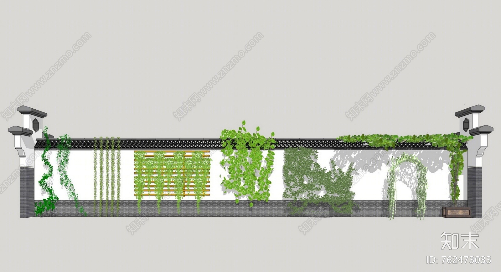 现代攀缘植物SU模型下载【ID:762473033】