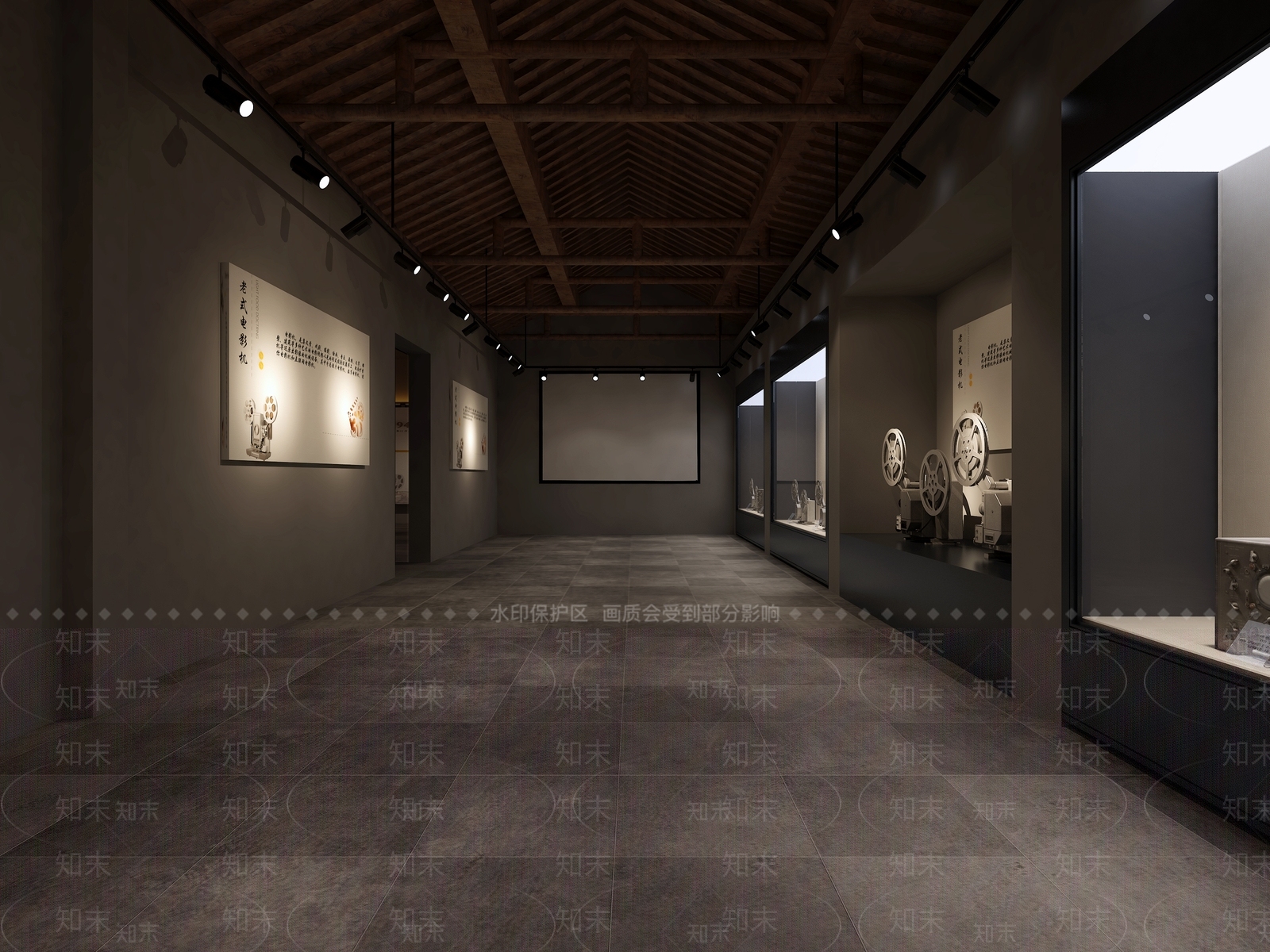 现代老电影艺术博物馆3D模型下载【ID:562483466】