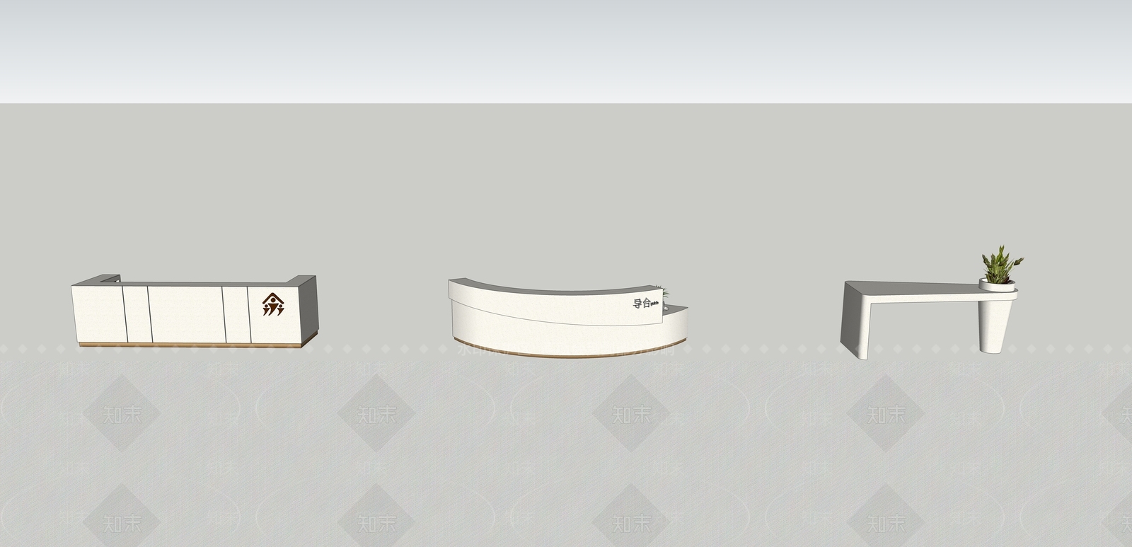 现代风格T台SU模型下载【ID:362502659】