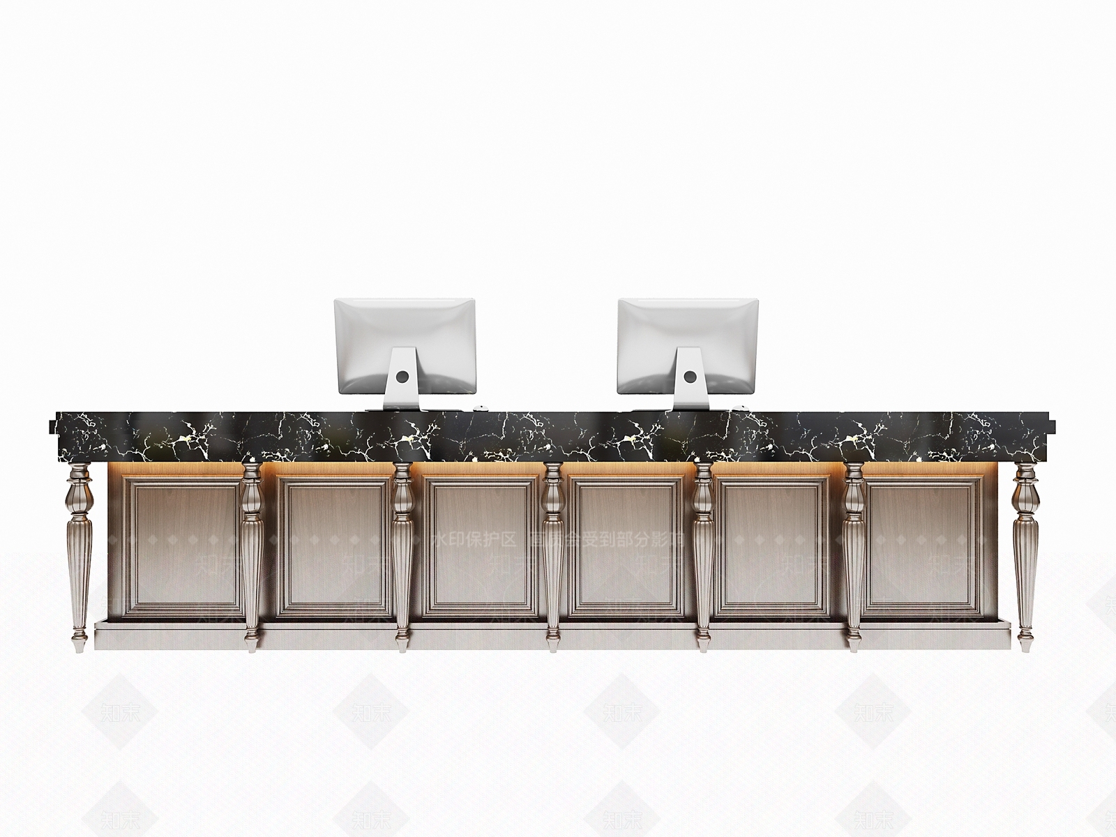 简欧吧台3D模型下载【ID:662530397】