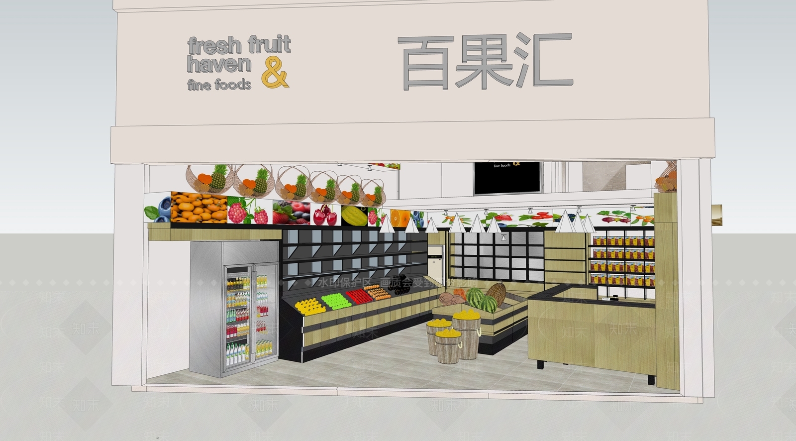 现代风格商场零售门店SU模型下载【ID:362695227】