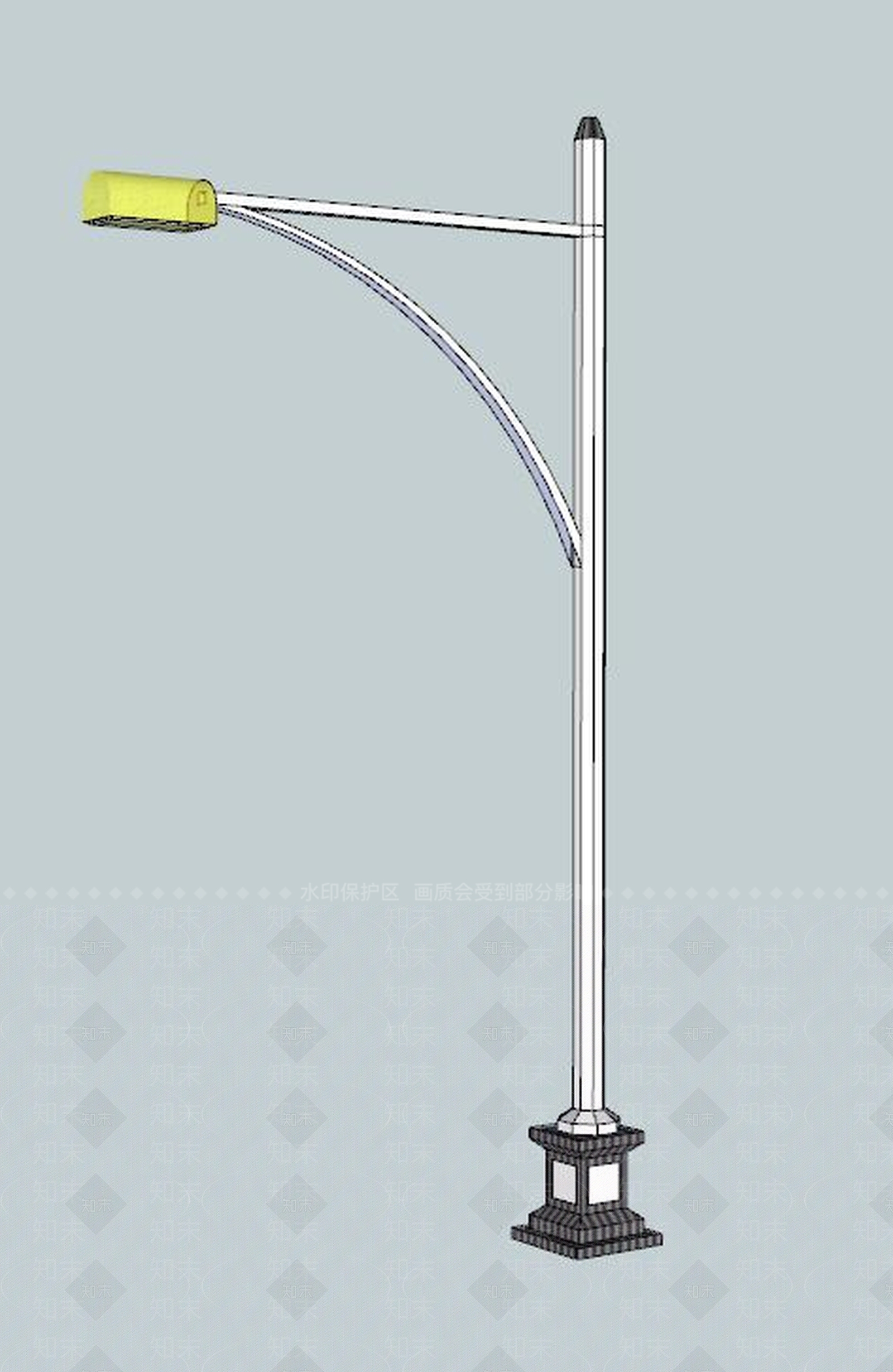 现代风格路灯SU模型下载【ID:362742547】