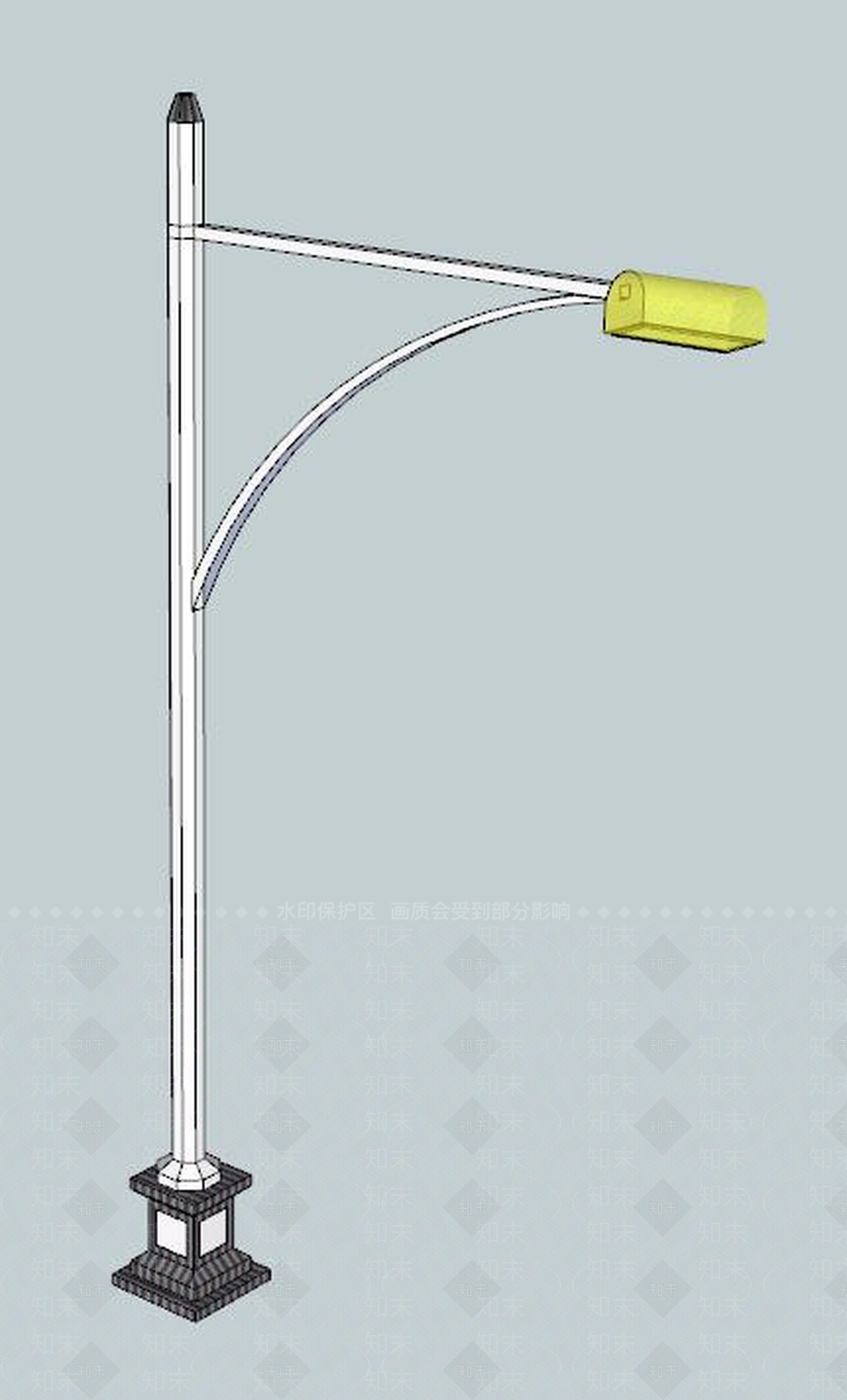 现代风格路灯SU模型下载【ID:362742547】
