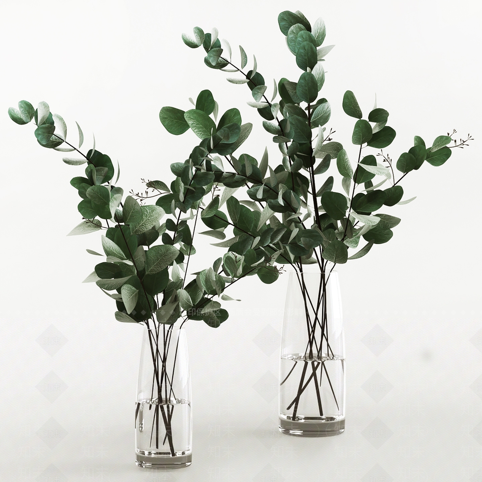 现代水生绿植3D模型下载【ID:362794865】