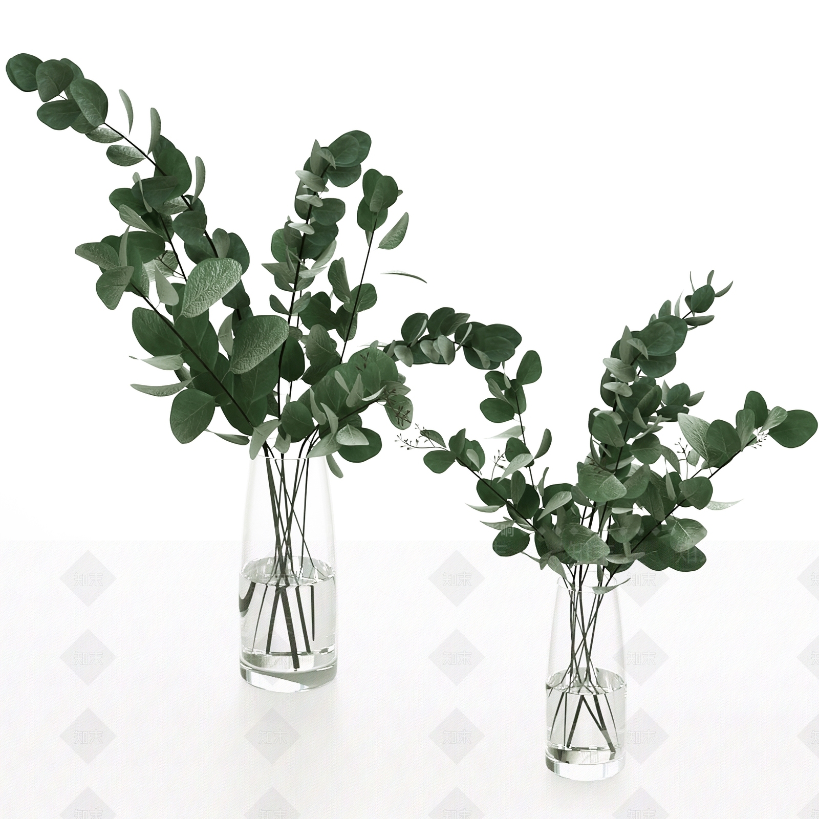 现代水生绿植3D模型下载【ID:362794865】