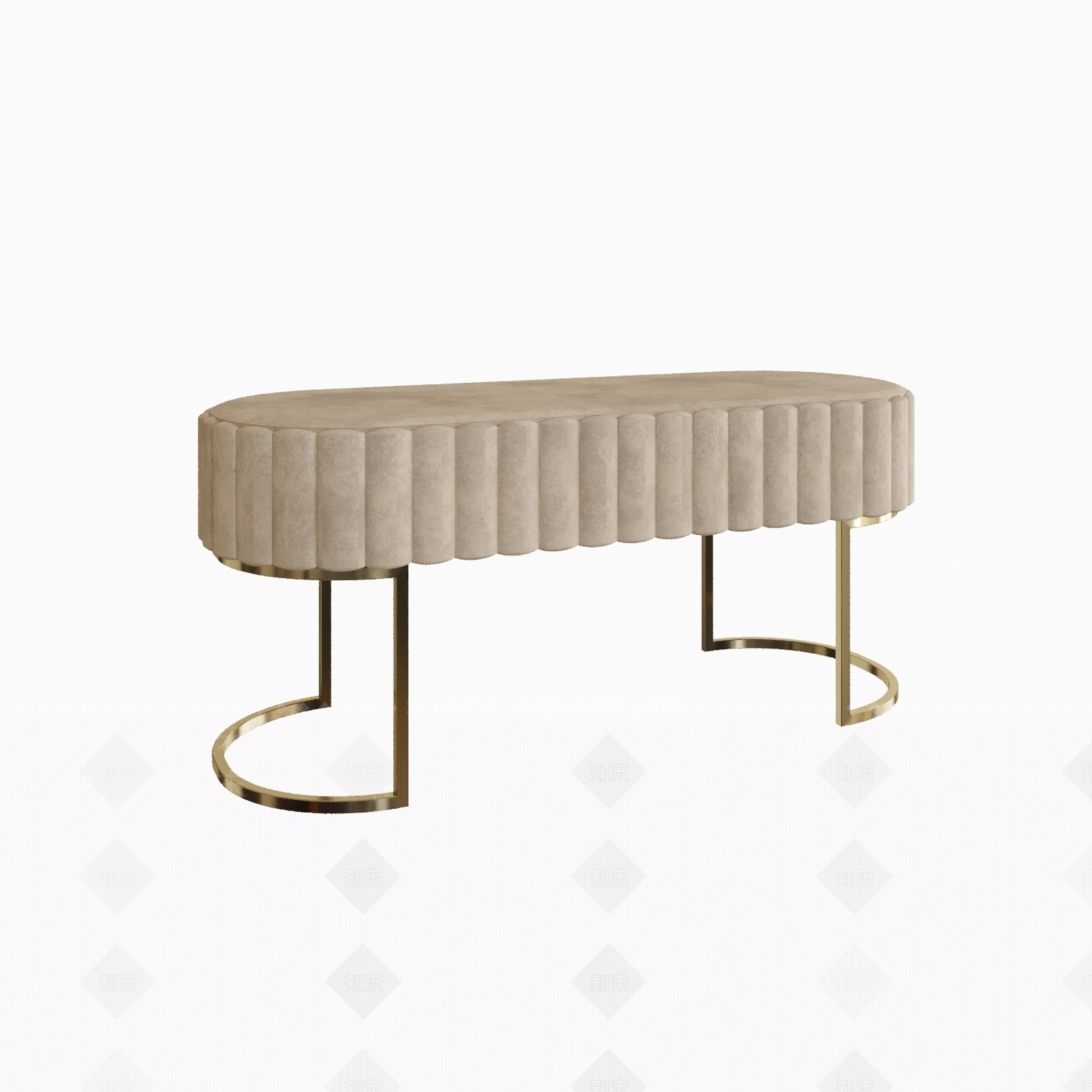 北欧床尾凳3D模型下载【ID:463034427】