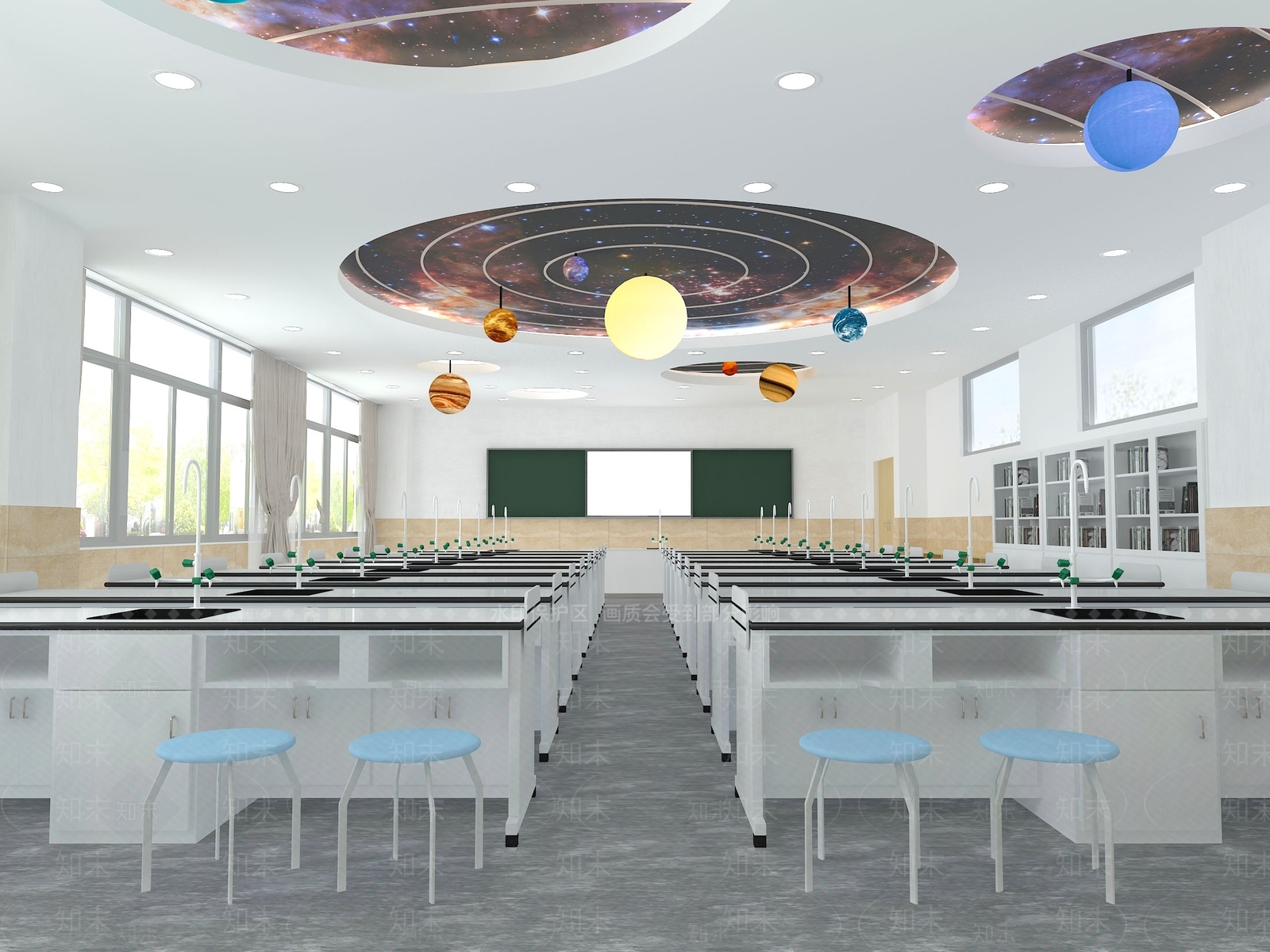 现代科学实验教室3D模型下载【ID:263052671】