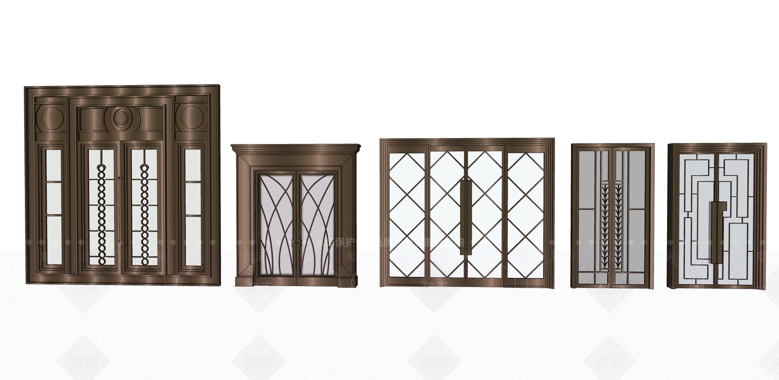 现代风格公司大门SU模型下载【ID:863103045】