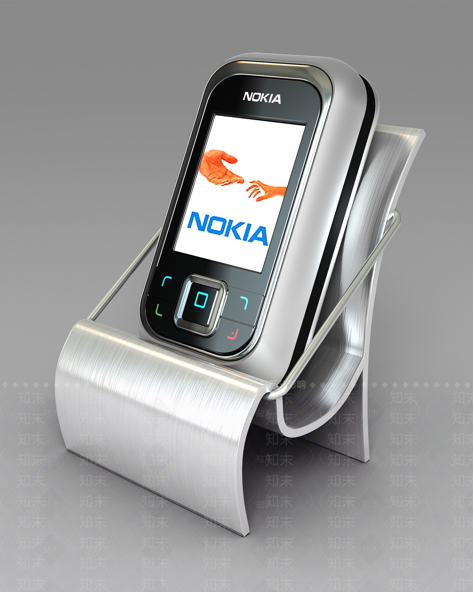 现代经典诺基亚滑盖手机3D模型下载【ID:663278513】