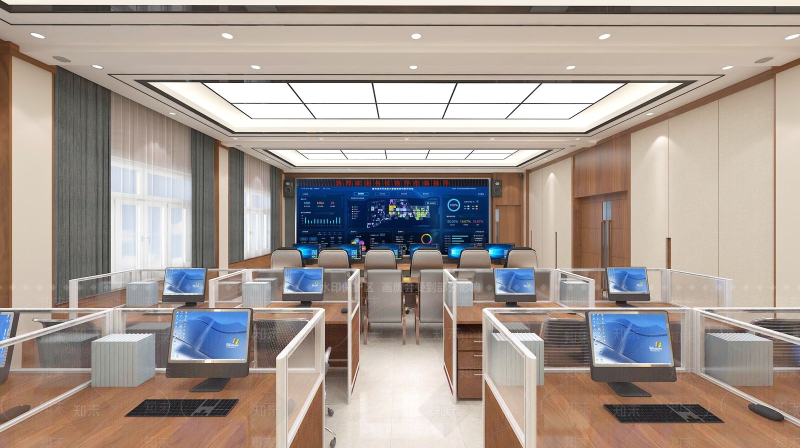 现代演播厅3D模型下载【ID:363297198】