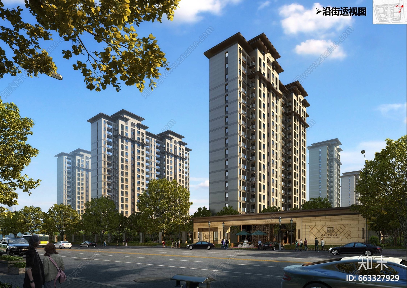 住宅区规划含CAD平面cad施工图下载【ID:663327929】
