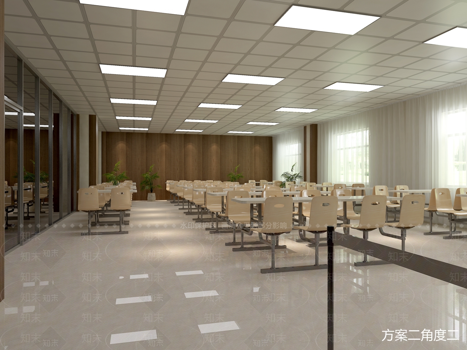 现代食堂3D模型下载【ID:763361779】