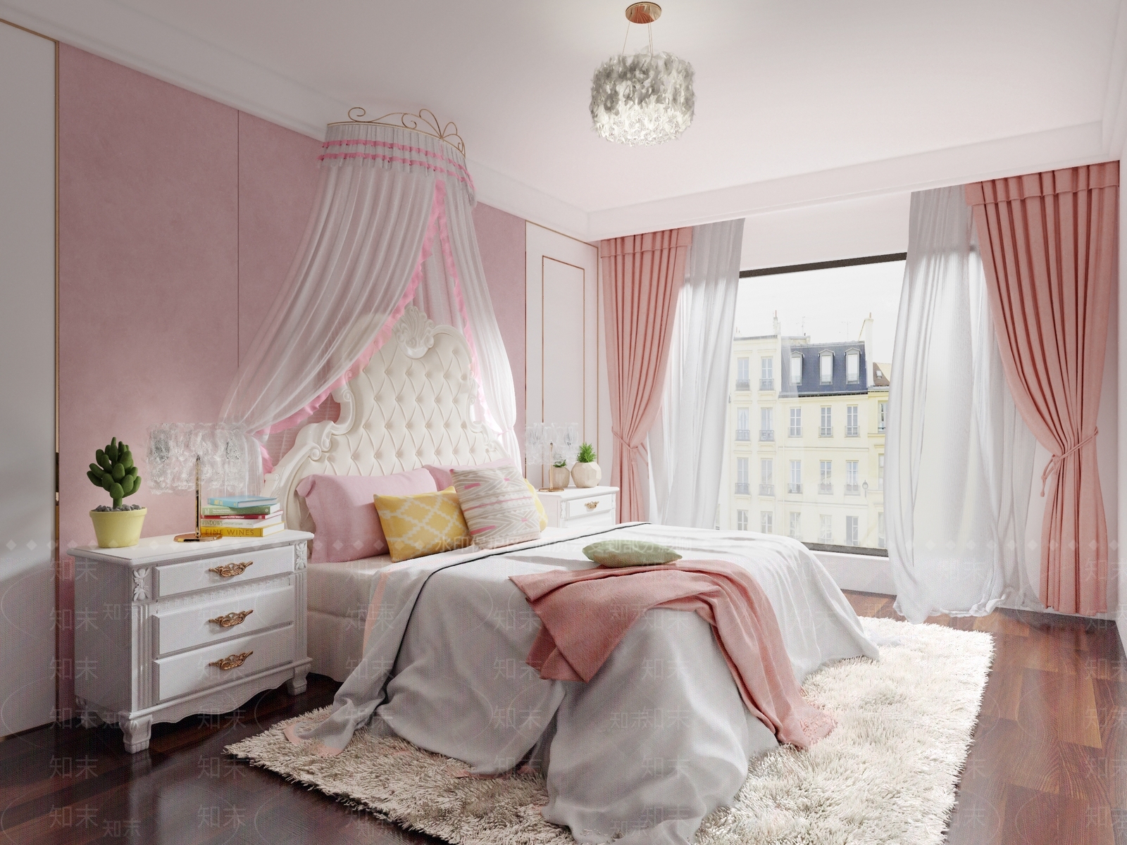 现代公主房3D模型下载【ID:463361639】