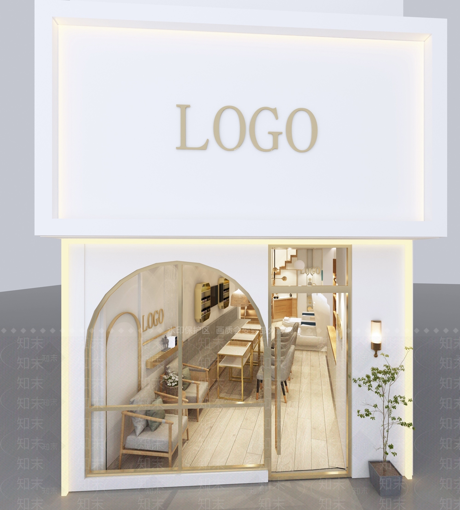 日式美甲店3D模型下载【ID:263392049】