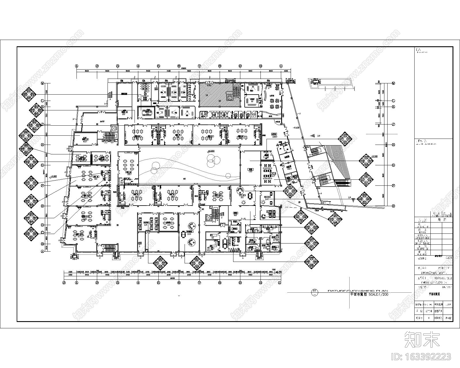 幼儿园施工图cad施工图下载【ID:163392223】