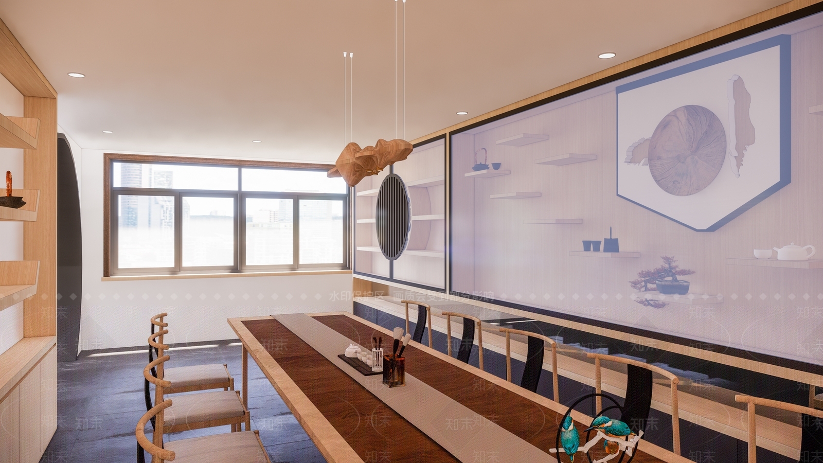 新中式风格茶展SU模型下载【ID:263401976】