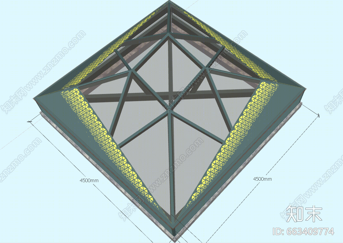 现代风格景观阳光房SU模型下载【ID:663409774】