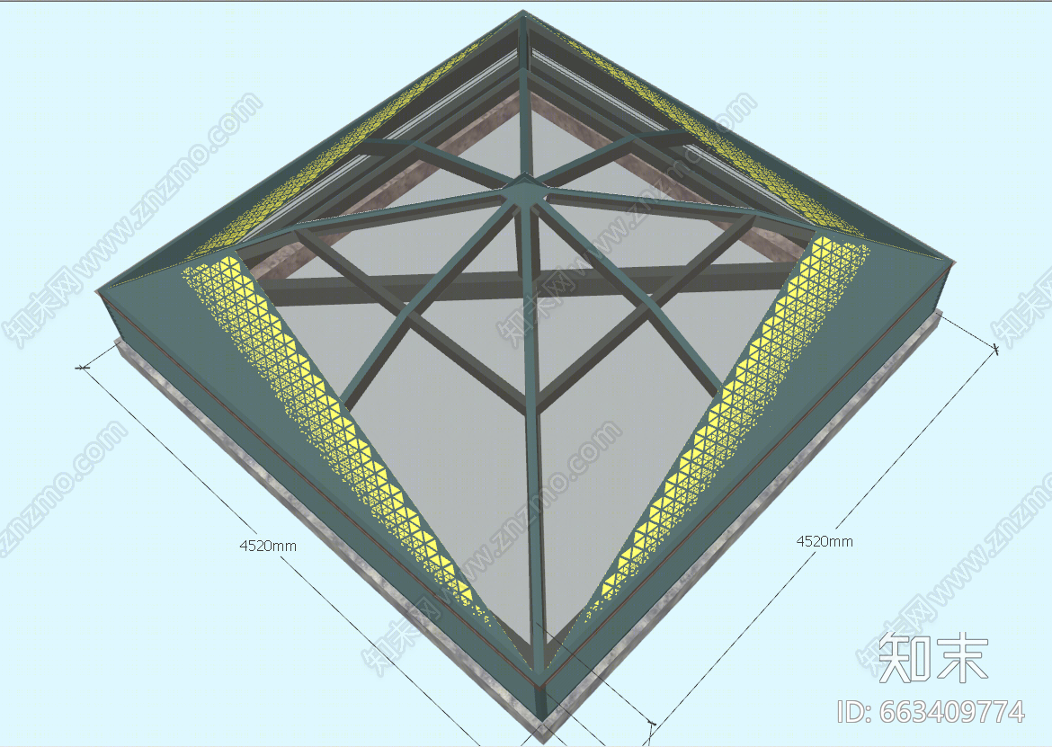 现代风格景观阳光房SU模型下载【ID:663409774】