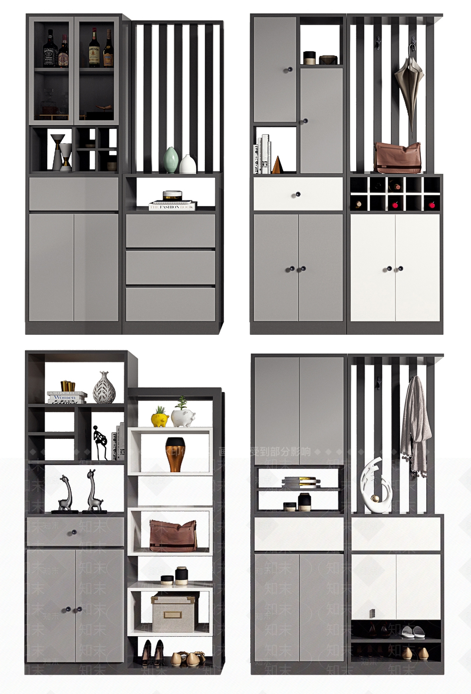 现代进门玄关3D模型下载【ID:963464376】