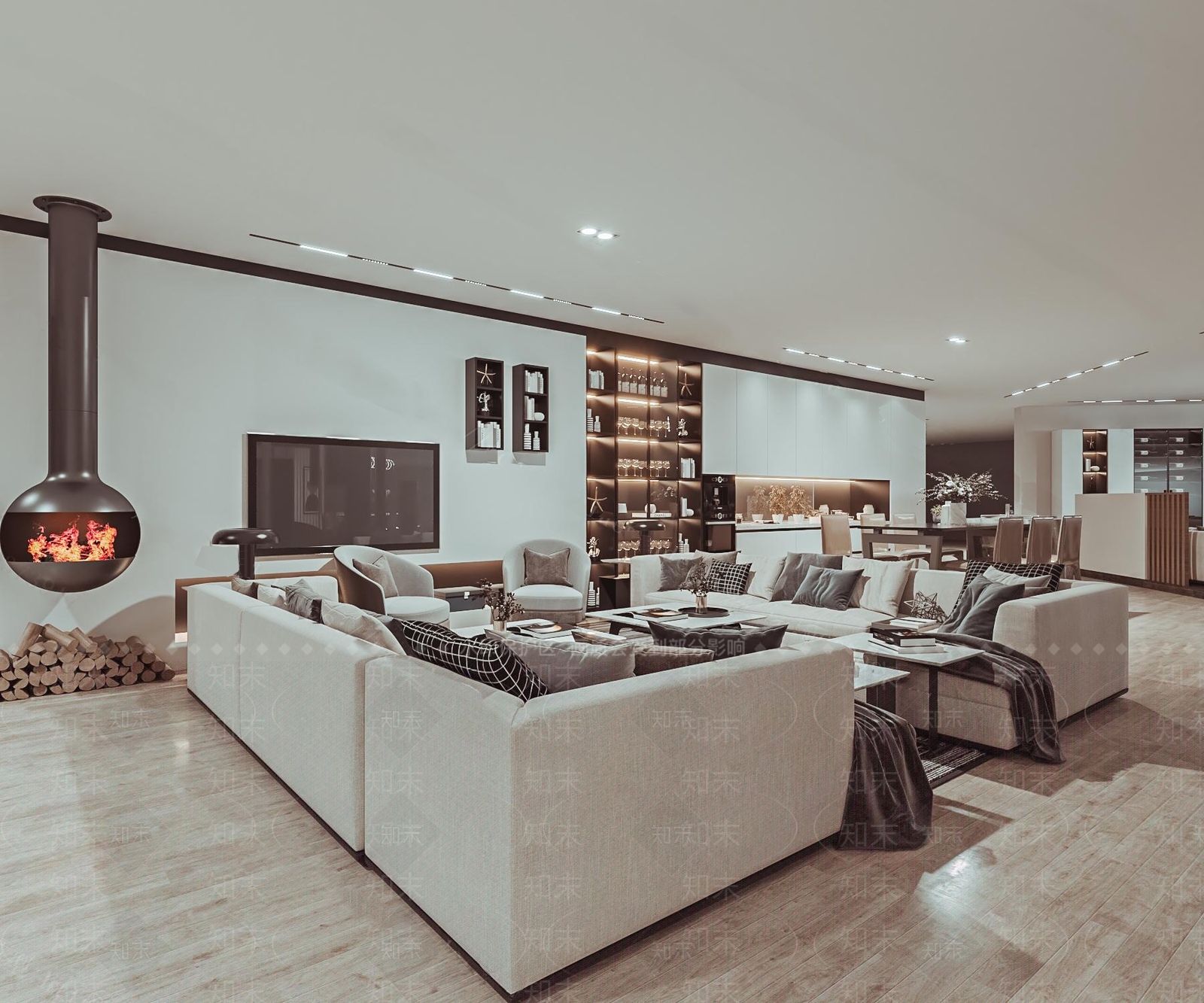 现代软装馆专卖店3D模型下载【ID:663477220】
