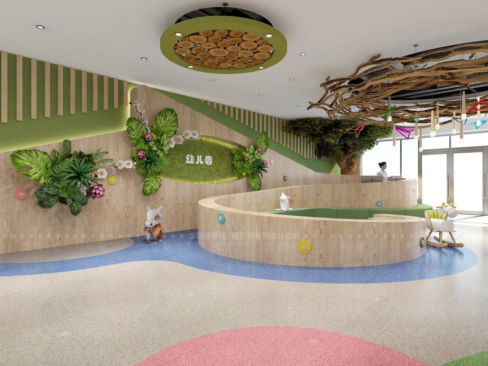 现代原生态幼儿园3D模型下载【ID:563482197】