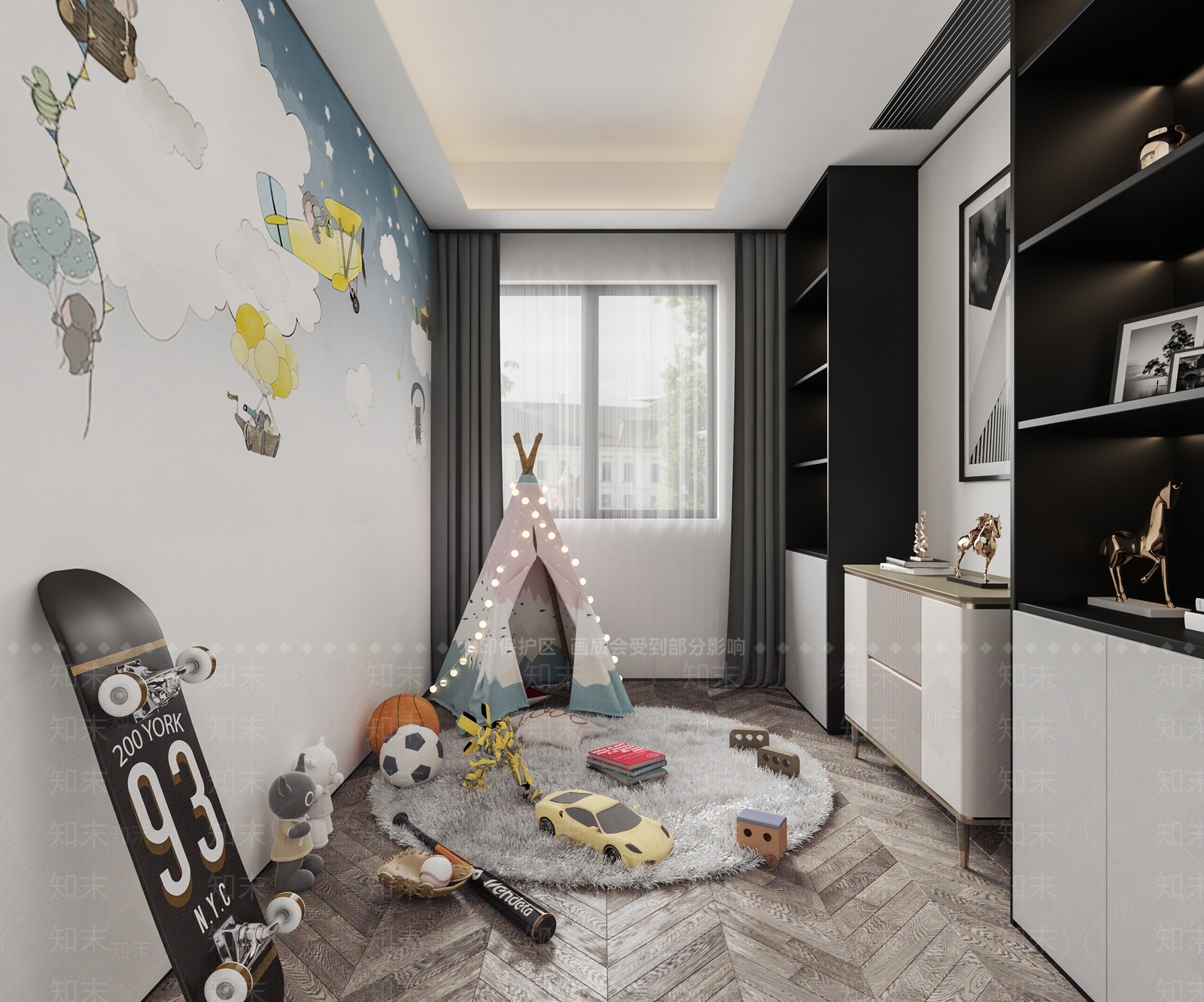 现代儿童玩具房3D模型下载【ID:163551692】