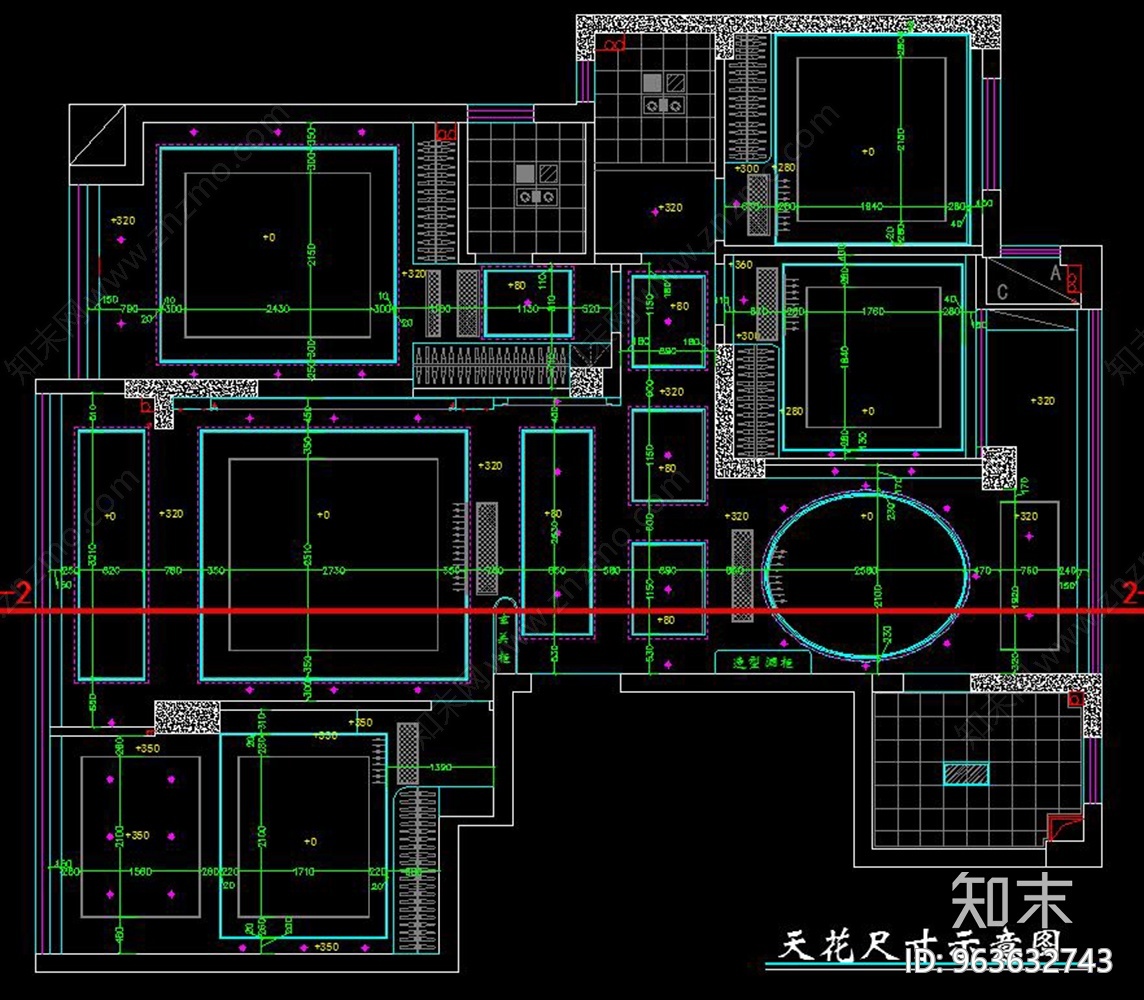 现代风格家装施工图施工图下载【ID:963632743】