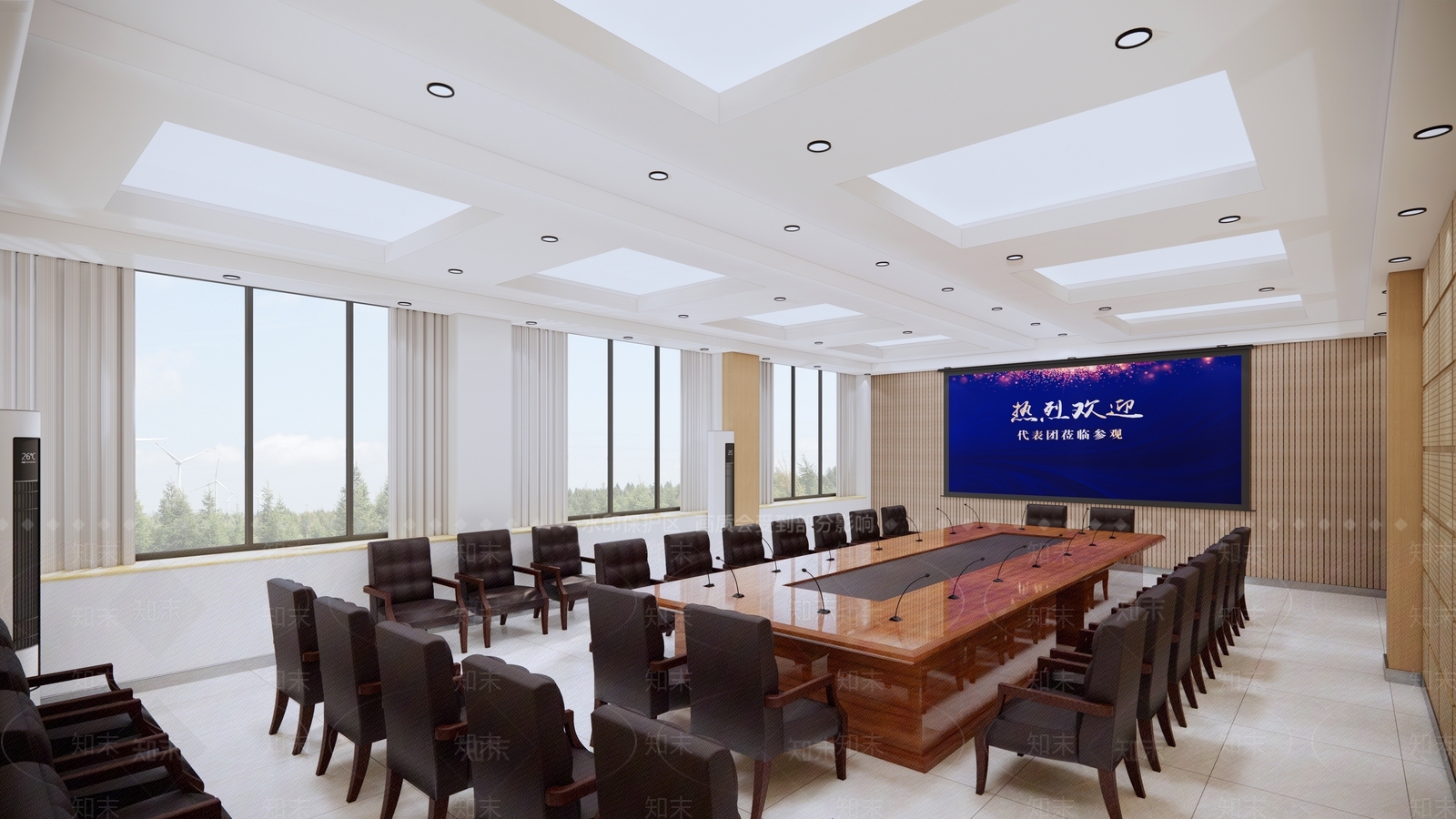 现代风格报告厅SU模型下载【ID:863635275】