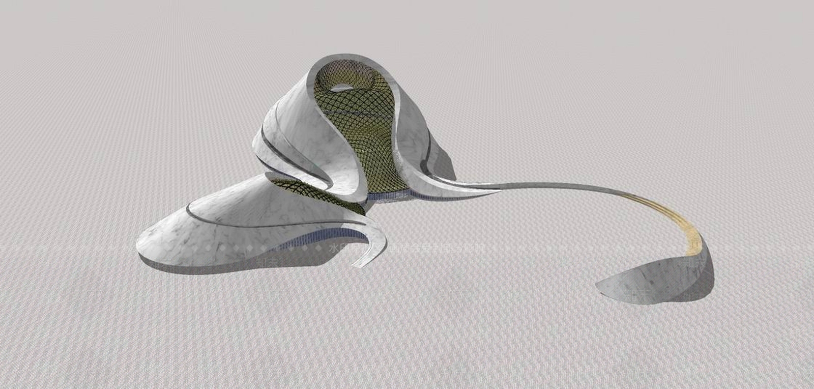 现代风格艺术风格建筑SU模型下载【ID:863700458】