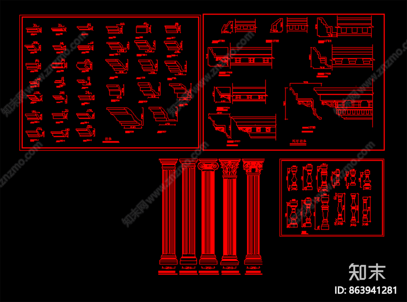 CAD图库施工图下载【ID:863941281】