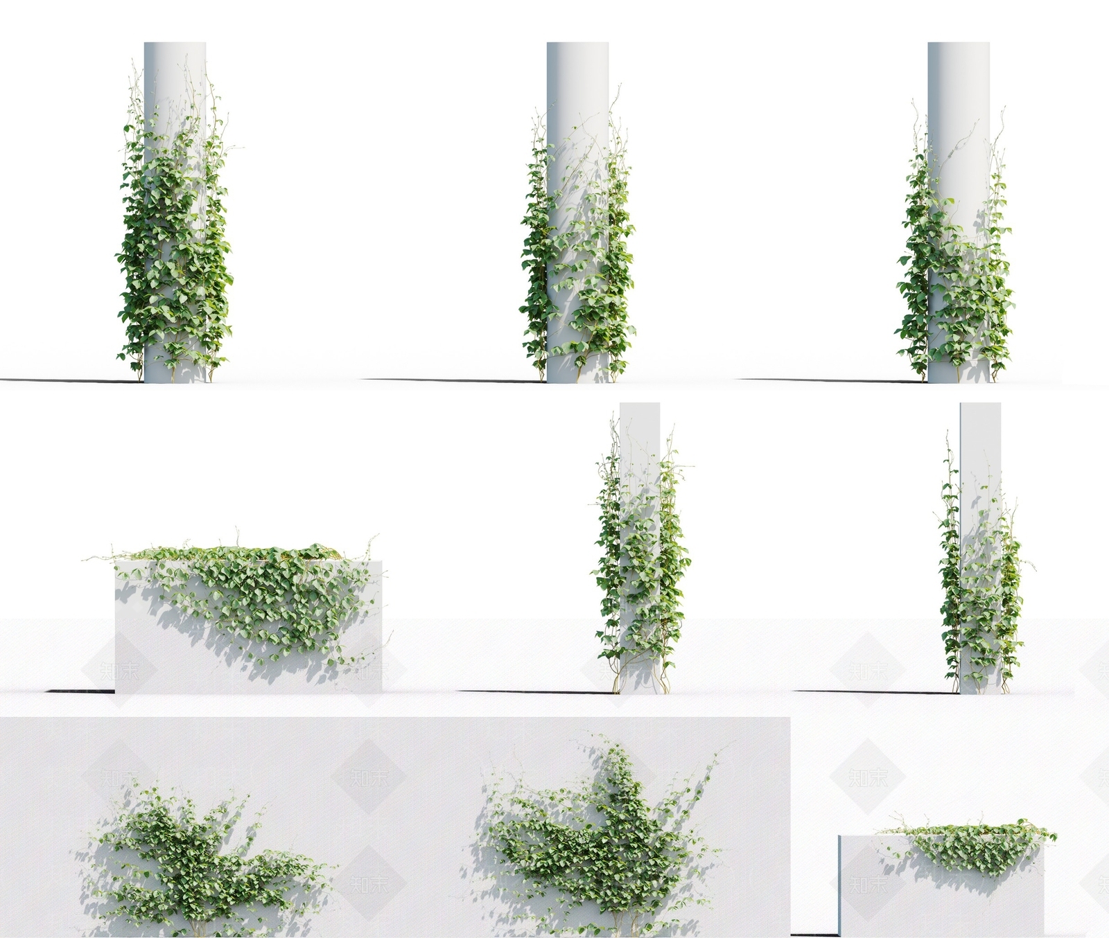 现代藤蔓3D模型下载【ID:463954228】