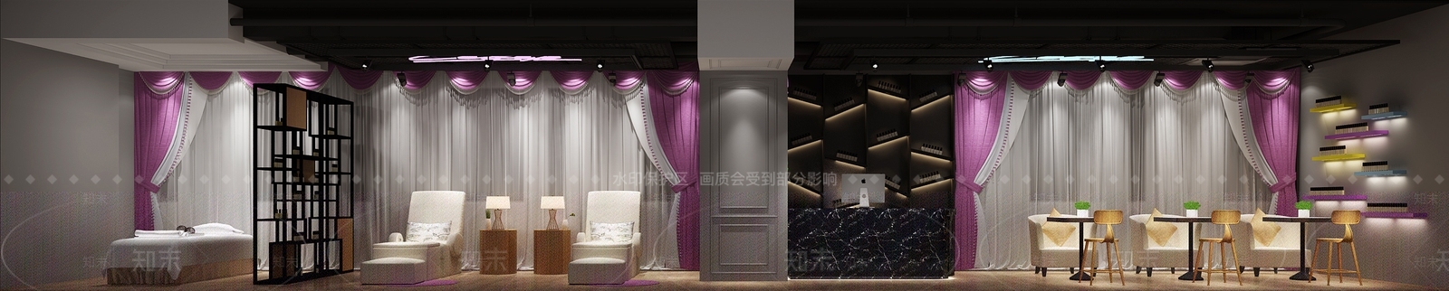 简欧美甲店3D模型下载【ID:264008005】