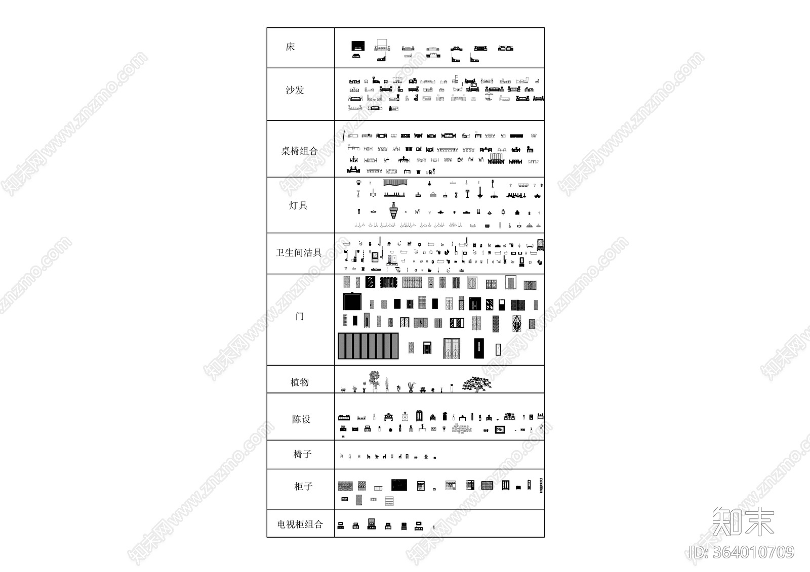 CAD动态图库cad施工图下载【ID:364010709】