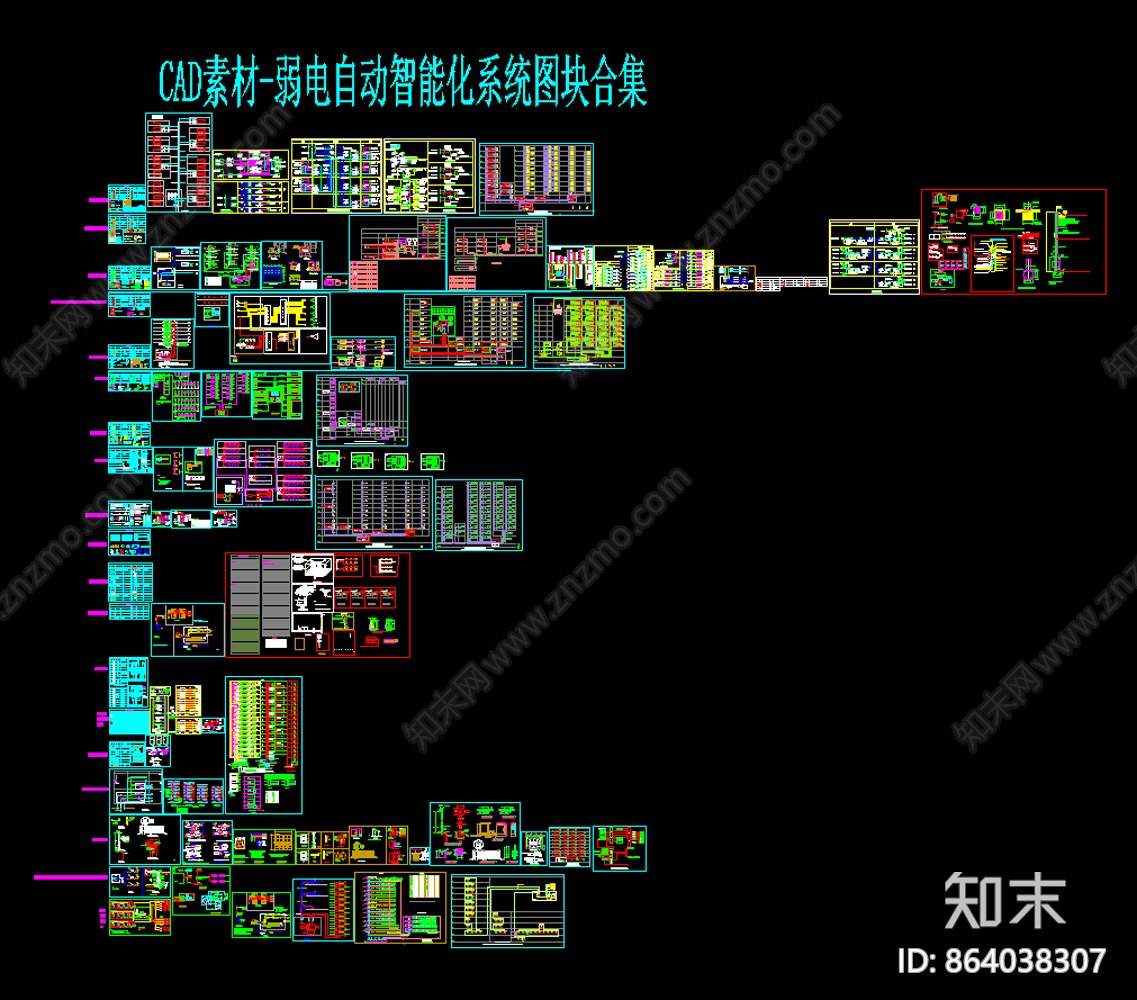 CAD素材cad施工图下载【ID:864038307】