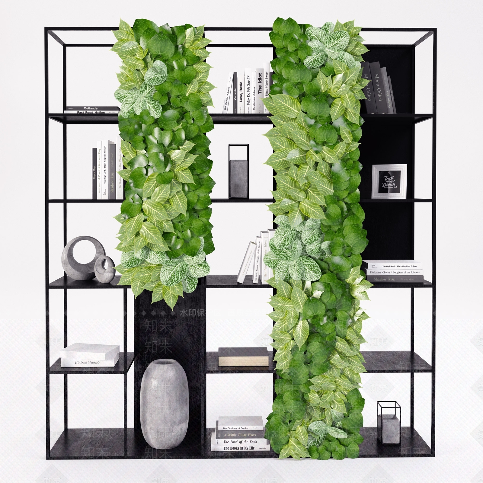 现代植物墙3D模型下载【ID:464044036】