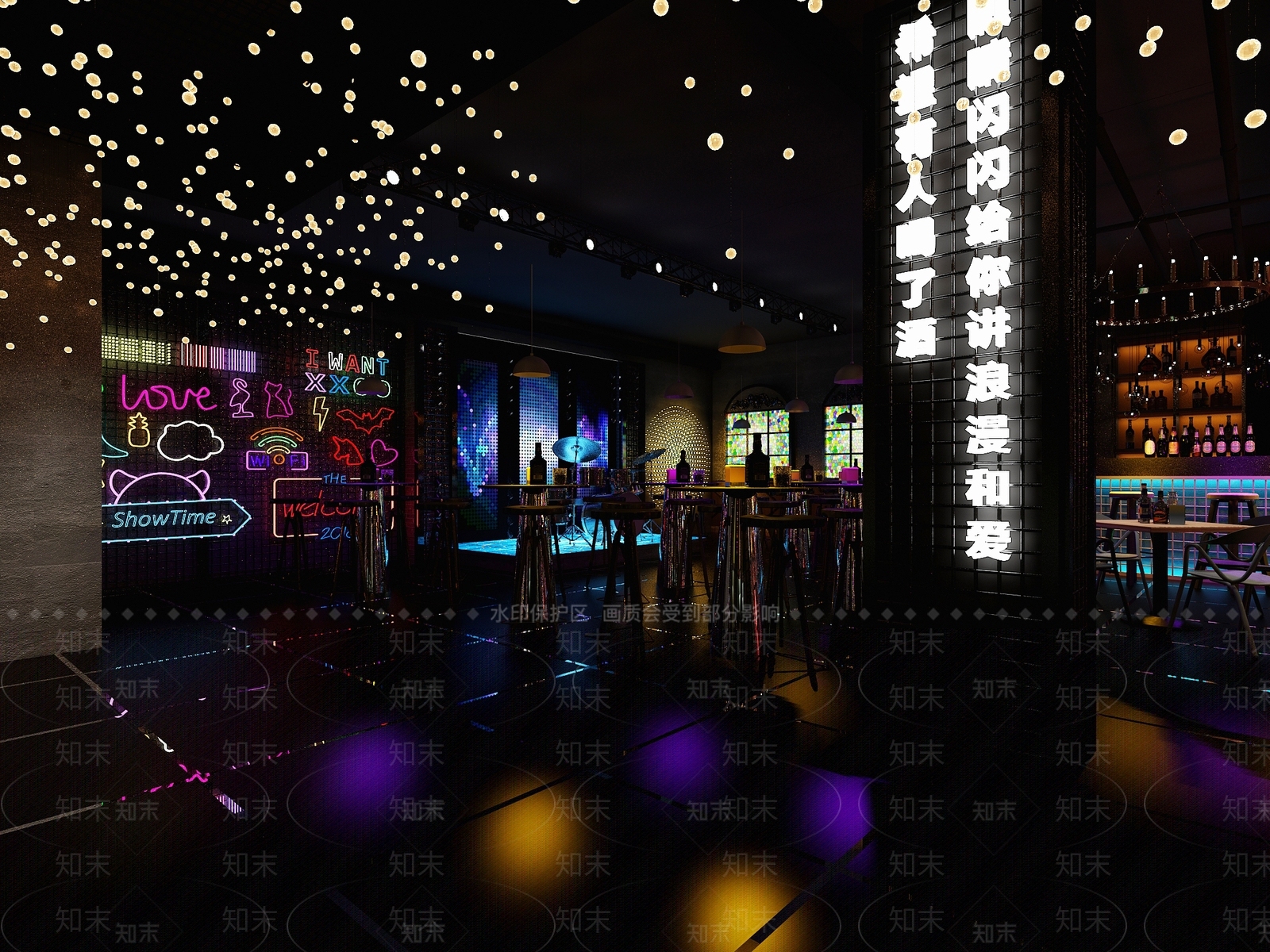现代酒吧3D模型下载【ID:964077404】