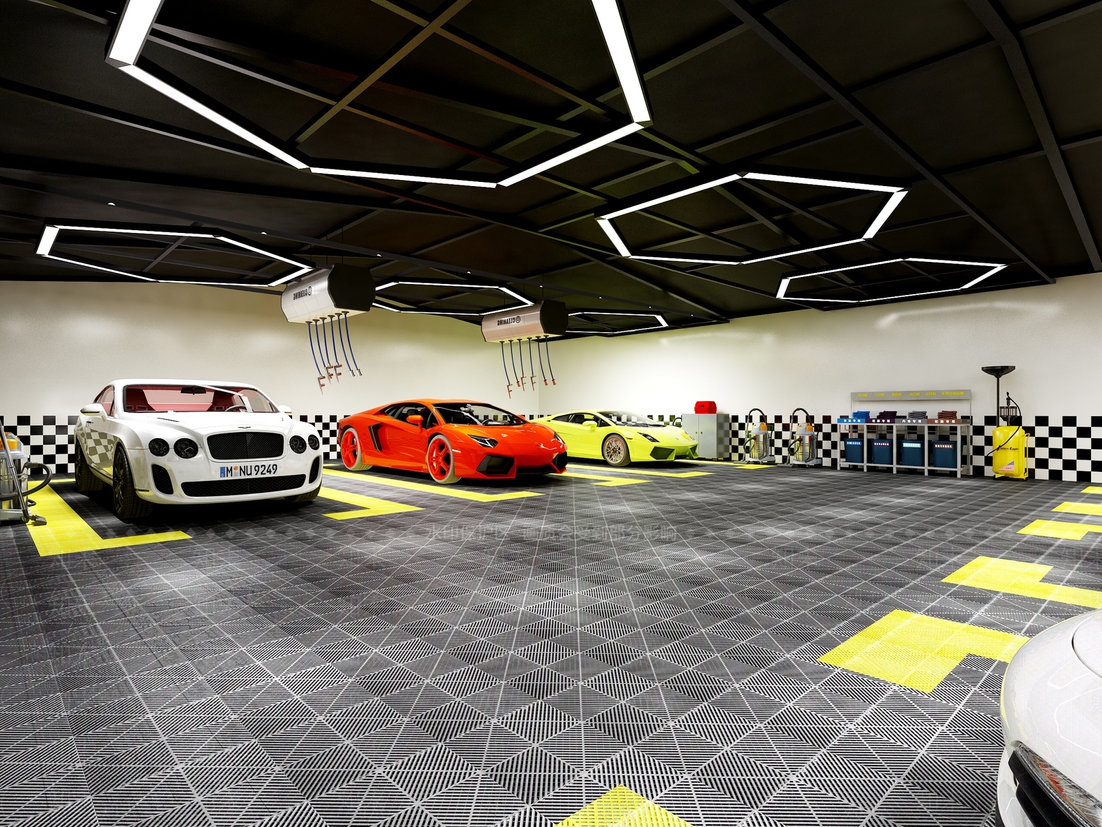 现代汽车美容店3D模型下载【ID:664109994】