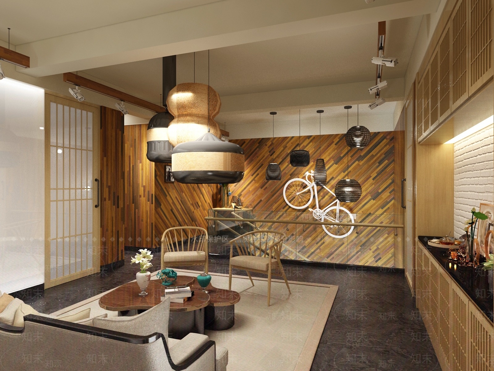 北欧茶室3D模型下载【ID:364229719】