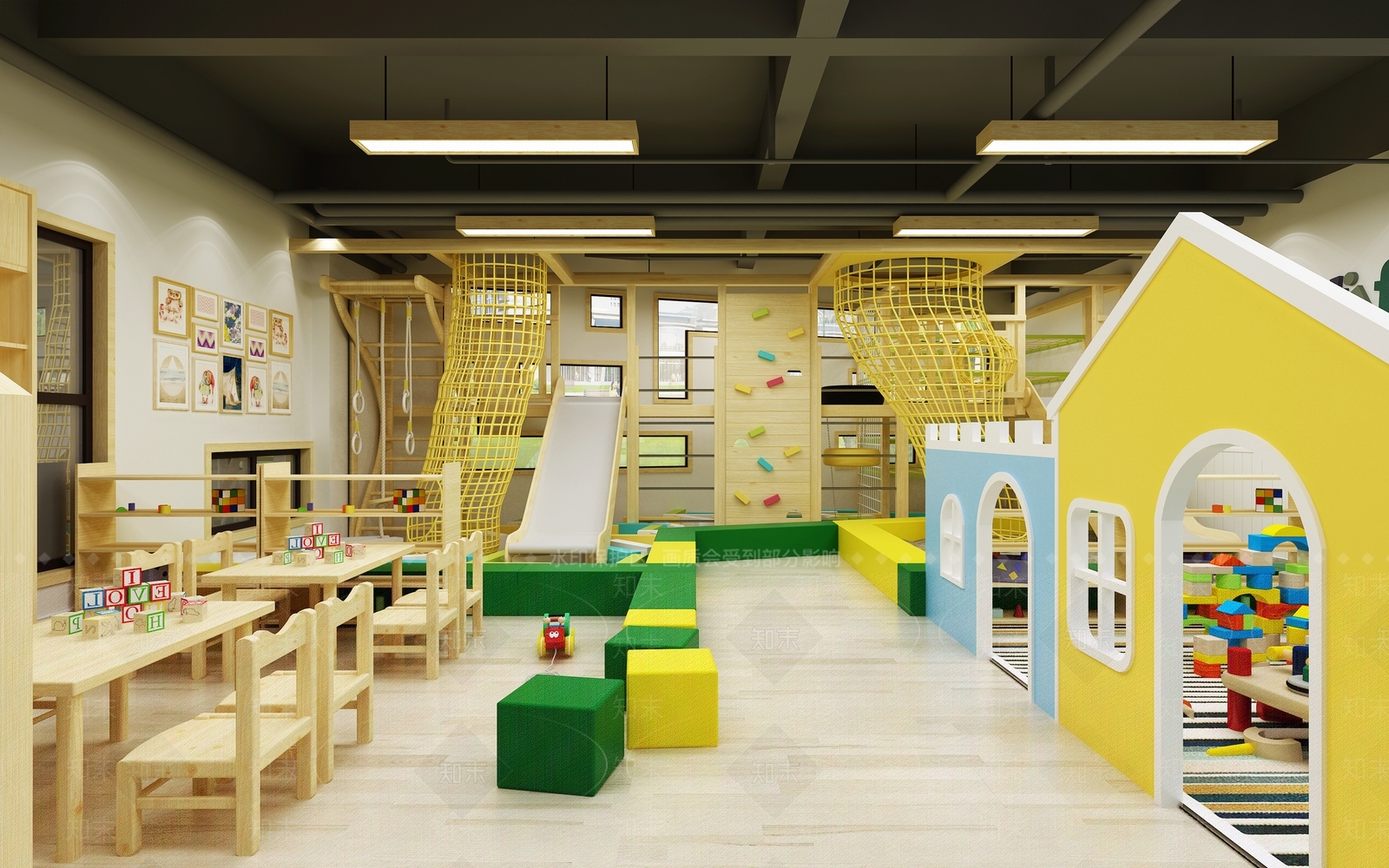 现代幼儿园3D模型下载【ID:564952041】