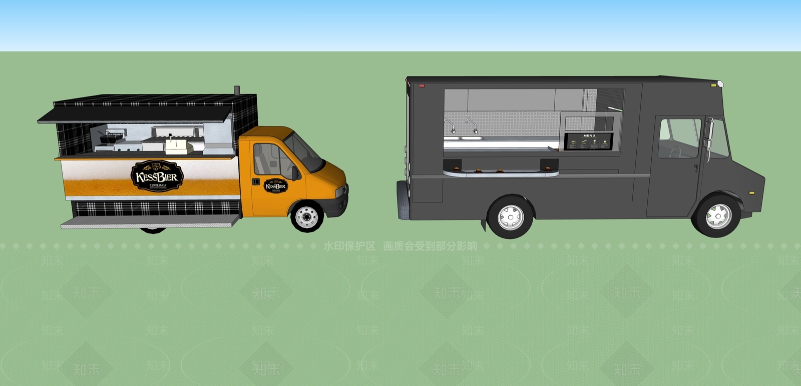 现代风格面包车SU模型下载【ID:464993187】