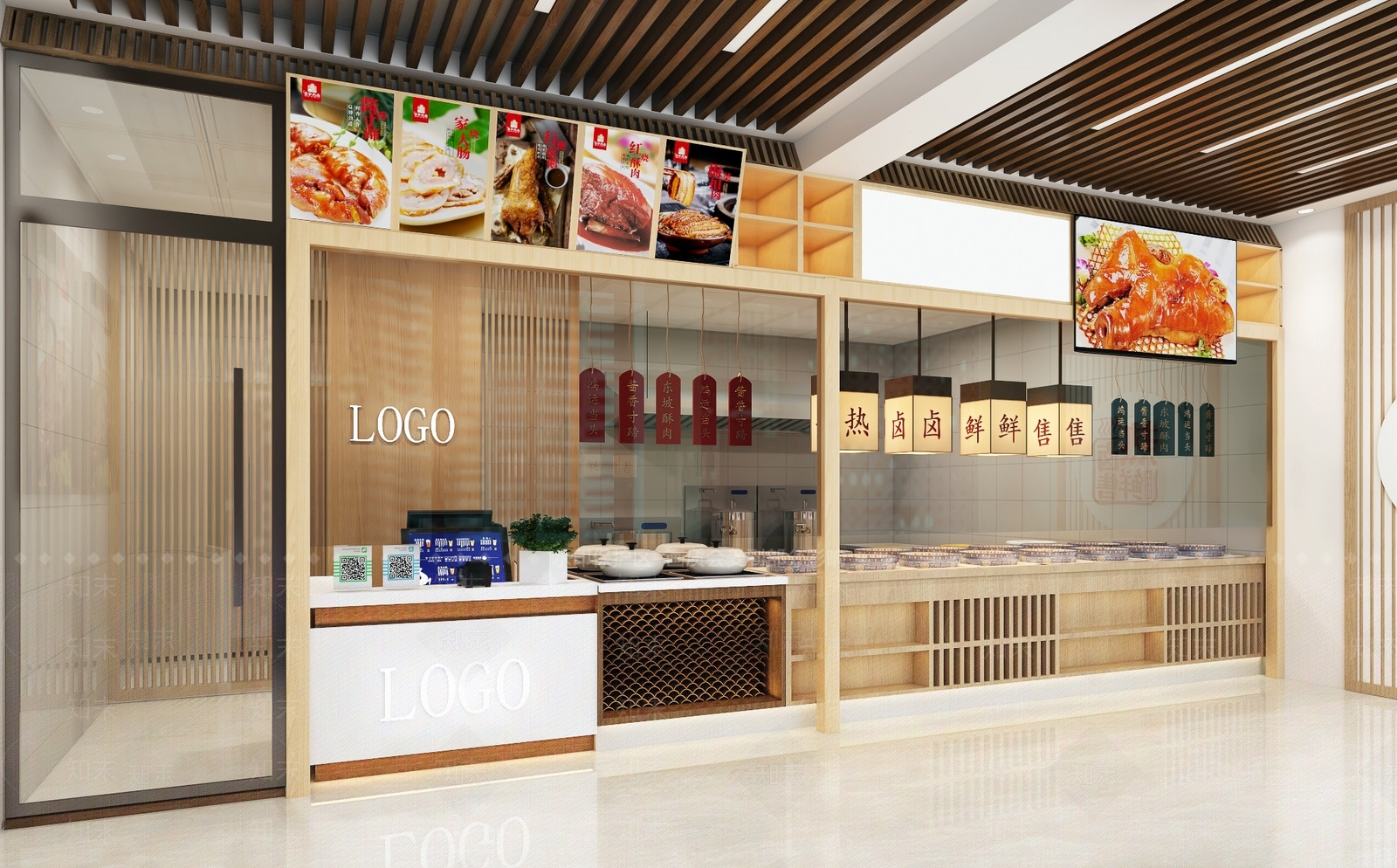 日式卤肉店3D模型下载【ID:565016325】